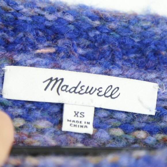 Madewell Space-Dyed Galaxy Kersdale Acrylic Wool Blend Pullover Sweater Size XS - Picture 5 of 9